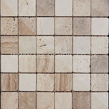 Mosaics Naturals Buxton Marble Beige Sheet BCT10340 302mm x 302mm British Ceramic Tile