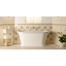 Original Style Single Tile on Colonial White Symmetrical Classical Pattern 152 x 152mm | 6 x 6inch 6019B