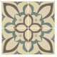 Renaissance Denim, Light Jade and Dark Jade on White tile 8042V Odyssey Primo Original Style Renaissance Denim, Light Jade and Dark Jade on White tile 8042V Odyssey Primo Original Style