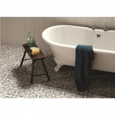 Phoenician Denim on Dover White tile 8073V Odyssey Primo Original Style