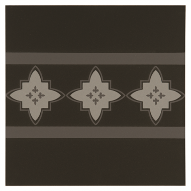 Marrakech Border Light Grey and Dark Grey on Black tile 8014V Odyssey Primo Original Style Marrakech Border Light Grey and Dark Grey on Black tile 8014V Odyssey Primo Original Style