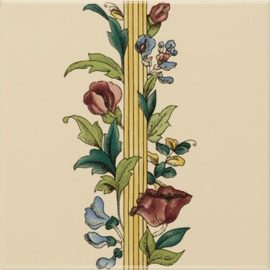 Original Style Border No Wheat On Colonial White Poppy And Wheatsheaf 152 x 152mm | 6 x 6inch 6029B