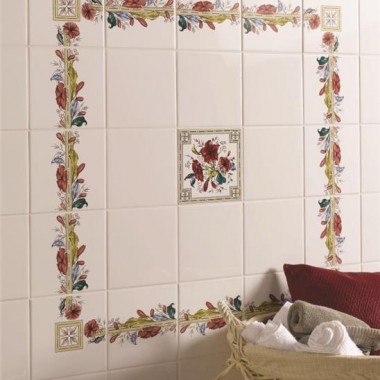 Original Style Corner On Brilliant White Plant And Urn 152 x 152mm | 6 x 6inch 6030A