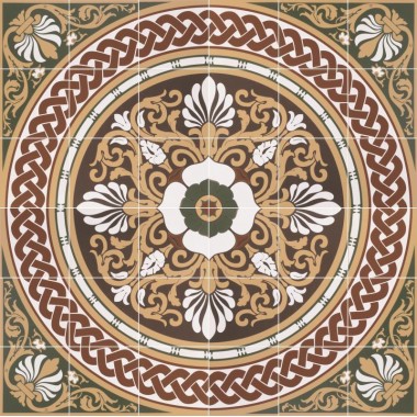 Palmerston 36 Tile Set green 6277V by Original Style 91.6 x 91.6cm