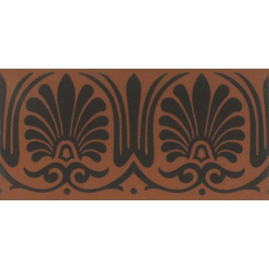 Faraday Border black on red 6590V by Original Style 15.1 x 7.5cm