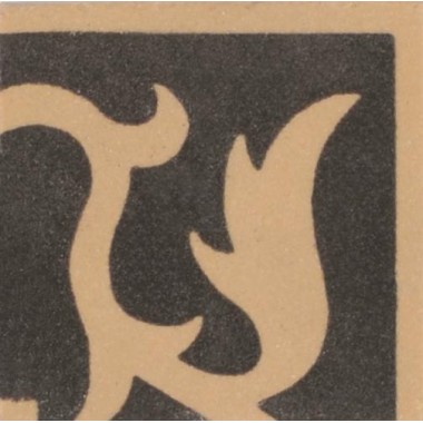 Lansdowne Corner black on buff 6671V by Original Style 2.4 x 2.4cm