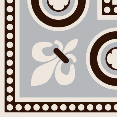 Telford Corner black on dover white 7967V by Original Style 7.5 x 7.5cm