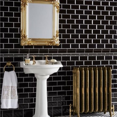 Original Style Half Field Tile jet black 152 x 75mm | 6 x 3 inch N9002