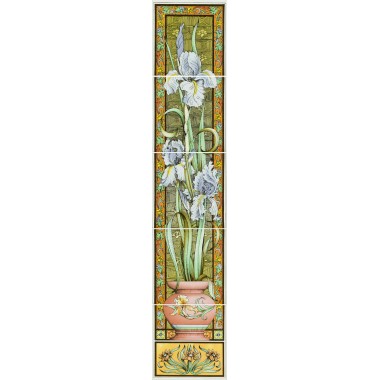 Original Style Corner On Colonial White Birds And Butterfly 152 x 152mm | 6 x 6inch 6067B