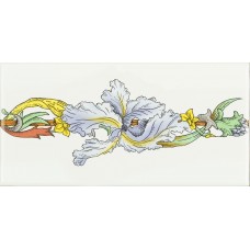 Original Style On Brilliant White Blue Iris 6-Tile Panel 152 x 152mm | 6 x 6inch 6084A