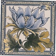 Original Style Single Tile on Colonial White Peony 152 x 152mm | 6 x 6inch 6016B