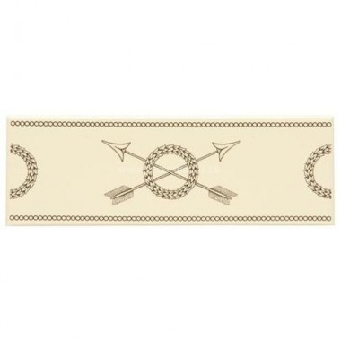 Original Style Charcoal Grey on Colonial White Crossed Arrows Border 152 x 50mm | 6 x 2 inch 7817B