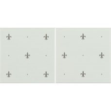 Original Style Royal Blue on Colonial White Fleur de Lis Border 152 x 75mm | 6 x 1 inch G9035B