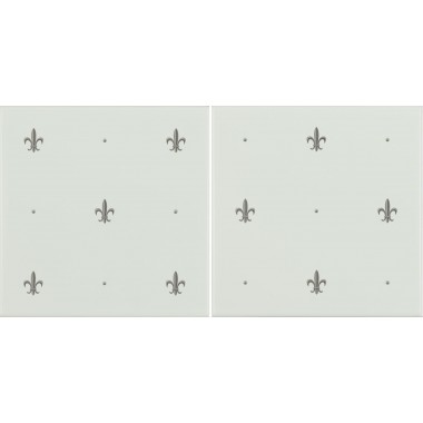 Original Style Royal Blue on Colonial White Fleur de Lis Border 152 x 75mm | 6 x 1 inch G9035B