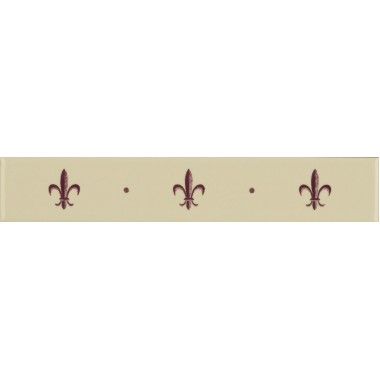 Original Style Gold on Jet Black Fleur de Lis Border 152 x 75mm | 6 x 1 inch N9033TG