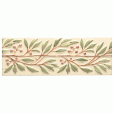 W.HP1235 Winchester Leaf and Berry Decorated Tile 215 x 76 mm 