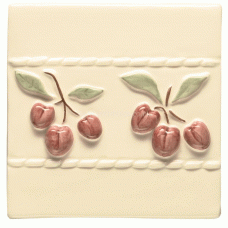 W.HP1052 Winchester Cherry Border Decorated Tile 105 x 105 mm 
