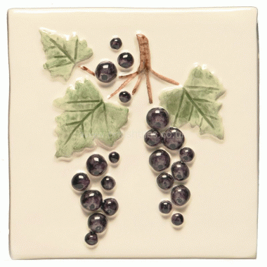W.HP1033N Winchester Currant Decorated Tile 105 x 105 mm 
