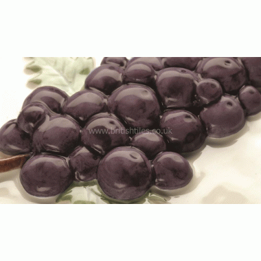W.HP1042N Winchester Grapes Decorated Tile 105 x 105 mm 