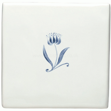 W.DE1534HP Winchester Cardoon Decorated Tile 127 x 127 mm 