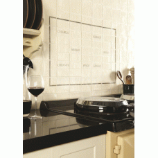 W.2563 Winchester Pinot in Grey on Papyrus Decorated Tile 130 x 63 mm 