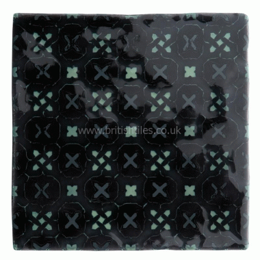 W.2812 Winchester Residence Chateaux Ormeaux Decorated Tile 130 x 130 mm 