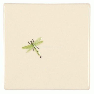 W.HP1291 Winchester Damselfly Decorated Tile 105 x 105 mm 