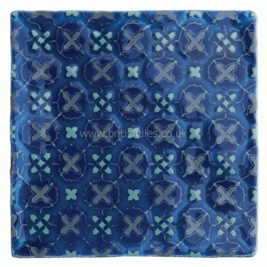 W.2807 Winchester Residence Chateaux Ormeaux Decorated Tile 130 x 130 mm 