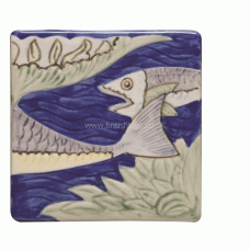 W.HP1263 Winchester Fish Frieze 2 Decorated Tile 105 x 105 mm 