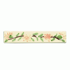 W.HP1350 Winchester Pink Daisy Border Decorated Tile 105 x 22 mm 